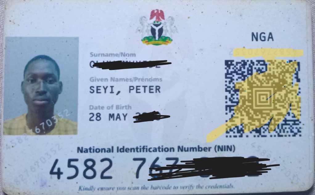NIN ID CARD