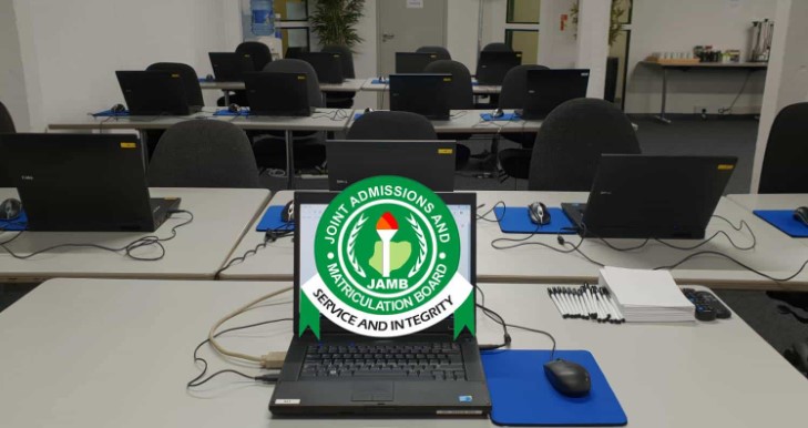 This picture indicate Jamb office staff desk